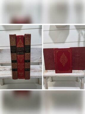 Vintage Pretty Book Set Red